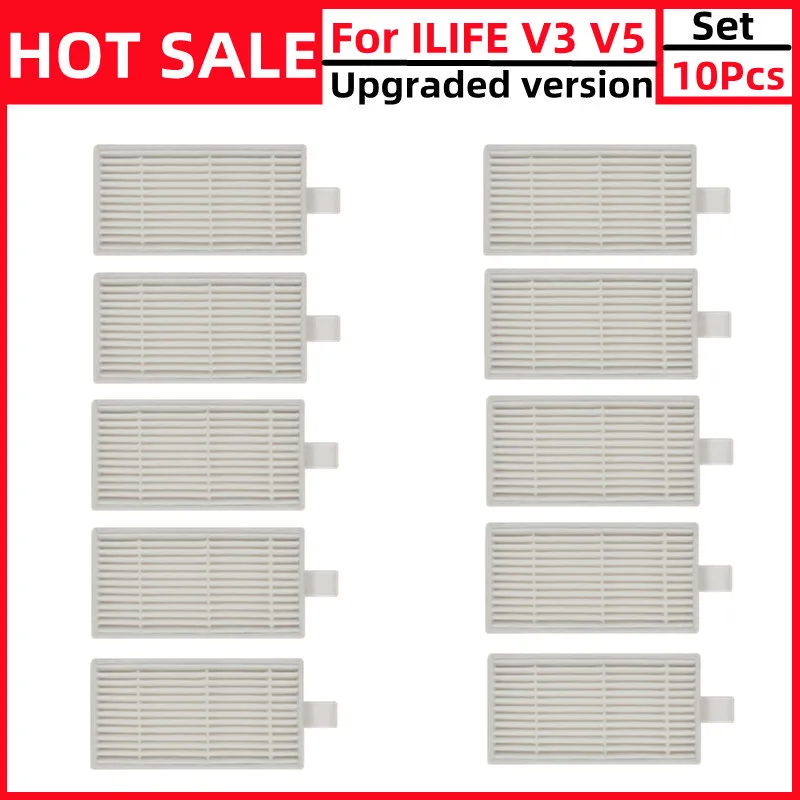 Фильтры НЕРА для пылесоса GUTREND JOY90/FUN110 CHUWI V3 ILIFE X5 V5 V3 + V5PRO ECOVACS CR130 cr120 CEN540 10 шт./лот
