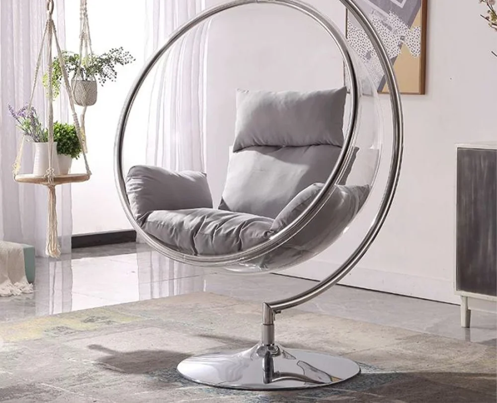 Modern round shape Swing Chair With Stand Indoor Outdoor Patio Garden Balcony Swings Hanging chair with outdoor Furniture