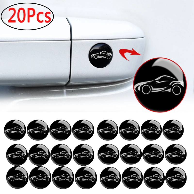 Car Keyhole Stickers Handle Door Keyhole Lock Cylinder Protection Cover Stickers Door Decoration Protection Accessories