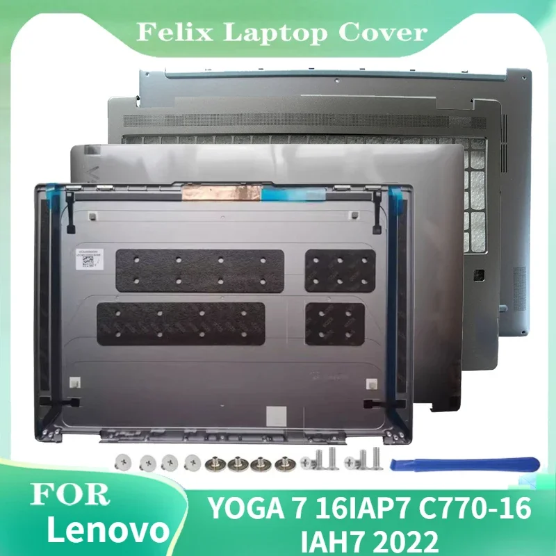 

New FOR Lenovo YOGA 7 16IAP7 C770-16 IAH7 2022 Replacement Laptop LCD Back Cover/Palm Rest/Bottom Cover 5CB1J01789