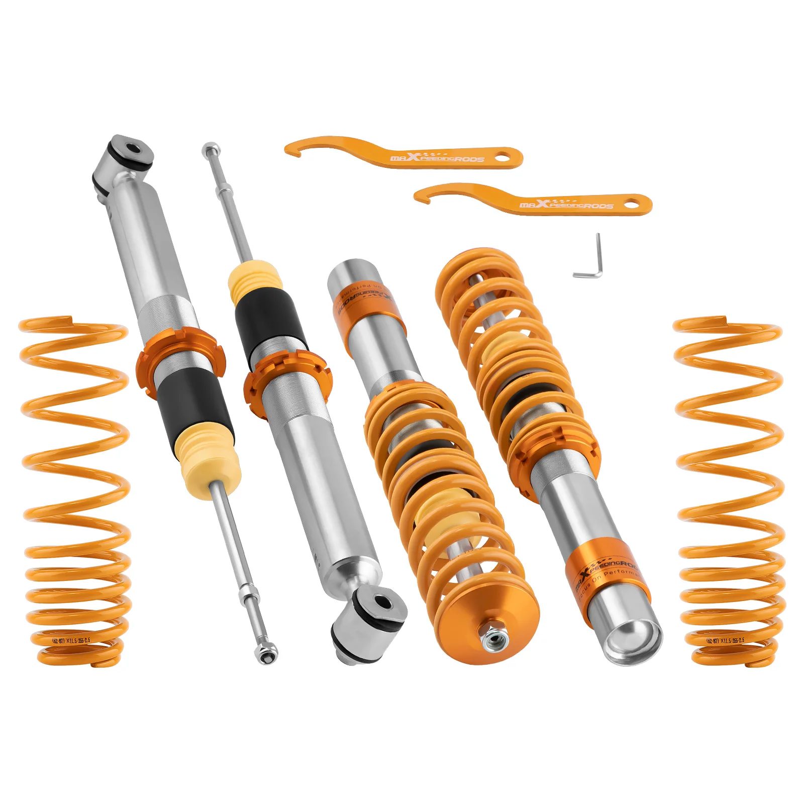 maXpeedingrods Coiloversr Suspension Spring Strut for BMW E39 5 Series 1995-2003 Coilovers Adjustable Suspension Spring Struts