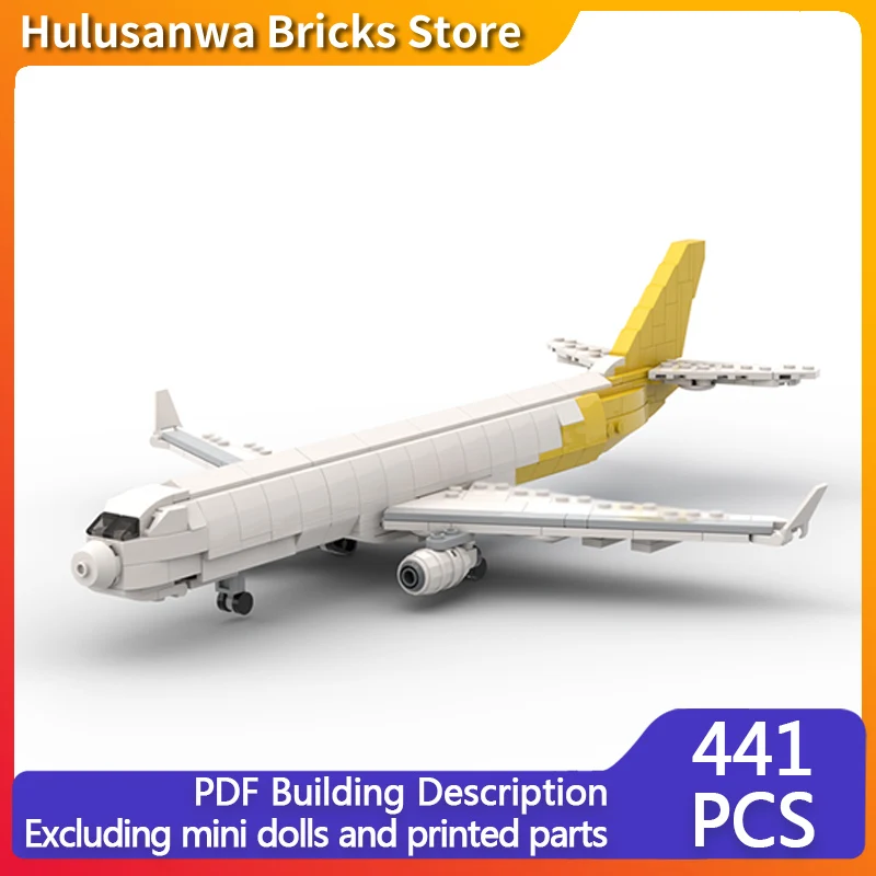 

A330f Cargo Aircraft Model MOC Building Bricks War Equipment Modular Technology Gifts Holiday Assemble Children Toys Suit