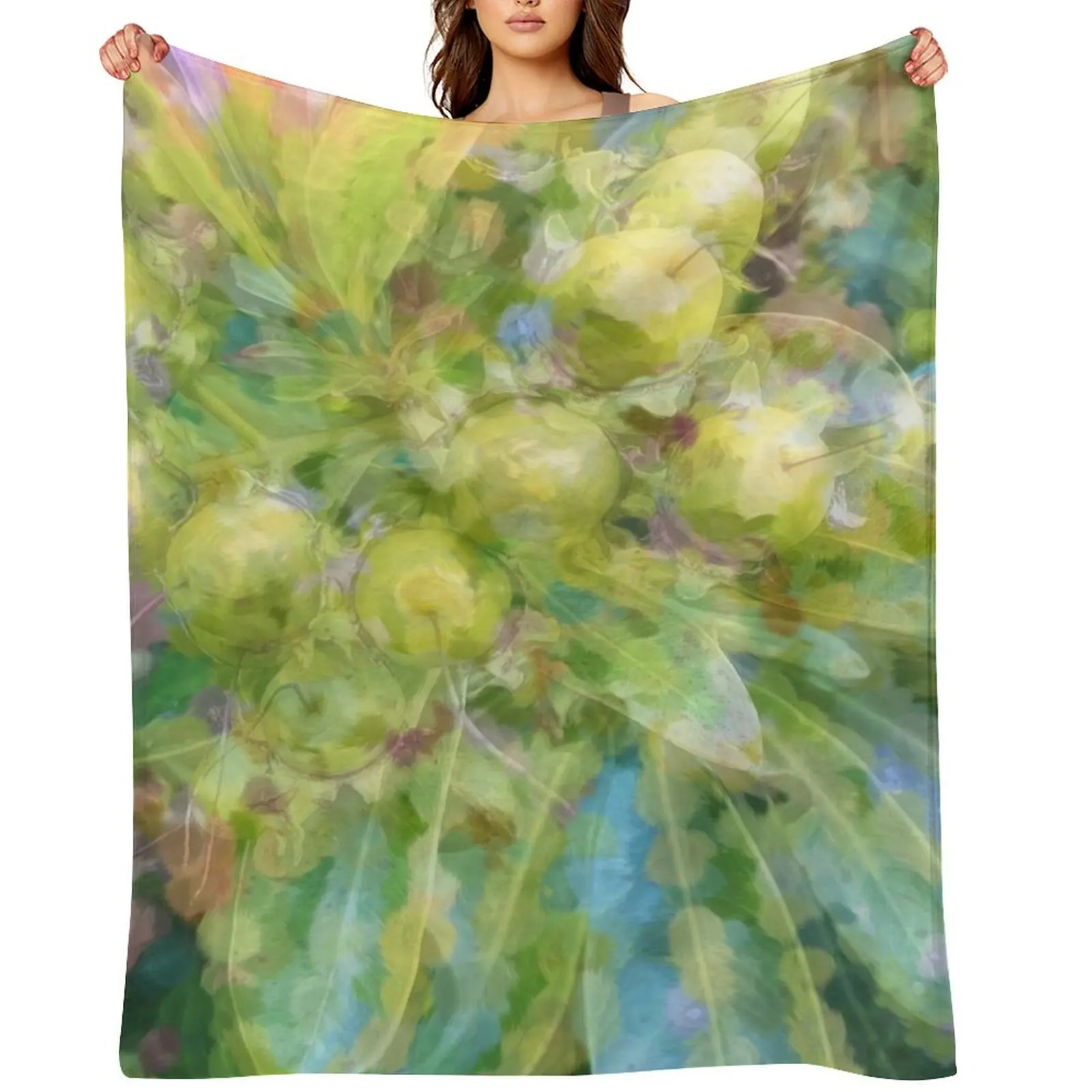 

Leaf01 Throw Blanket Beautifuls Plush Cute Picnic Blankets