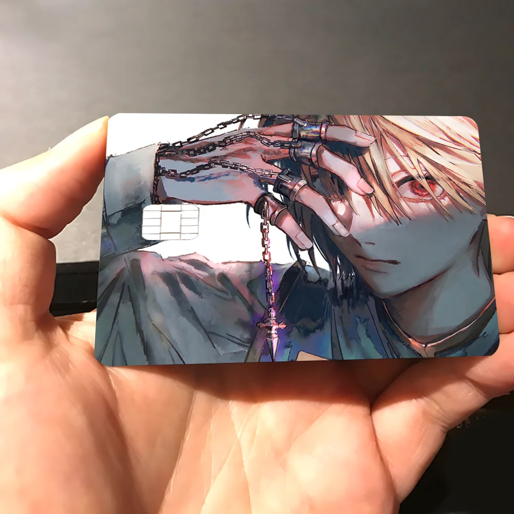 Hunter X Hunter Stickers For Debit Credit Card Anime Spend Or Save Funny Shell On Off Ultra Thin No Fade Sticker Skin Cover Film