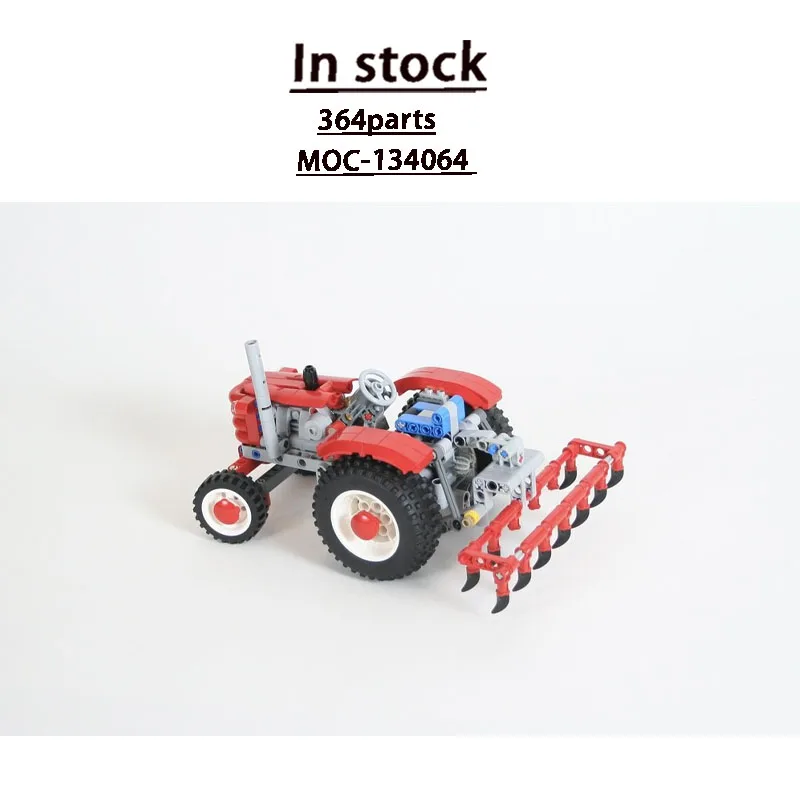 moc-134064-urban-farm-agricultural-retro-tractor-building-block-model-364-parts-boys'-children's-birthday-christmas-toy-gift