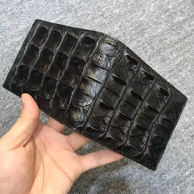 2025 New Fashion Business Men's Alligator Wallets Crocodile Genuine Leather Short Wallet Boy Brand Luxury Card Holder Purse