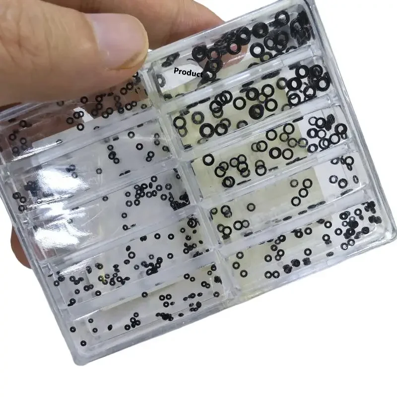 1 مجموعة ساعة تاج جوانات ساعة أدوات إصلاح غسالة مطاطية صغيرة O-حلقة ساعة تاج مقاوم للماء الساعات الأختام أداة الساعاتي #2