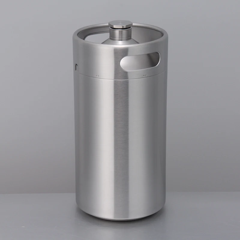 304 stainless steel wine barrel food grade stainless steel 5L beer barrel double layer vacuum thermos bottle wine jug