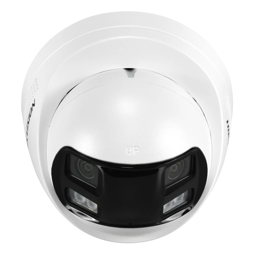 Hikvision DS-2CD1383G2P-LIUF/SL 8MP 180° Panoramic AI Dual Light ColorVu Human Vehicle Detection 2 way Audio Alarm POE IP Camera