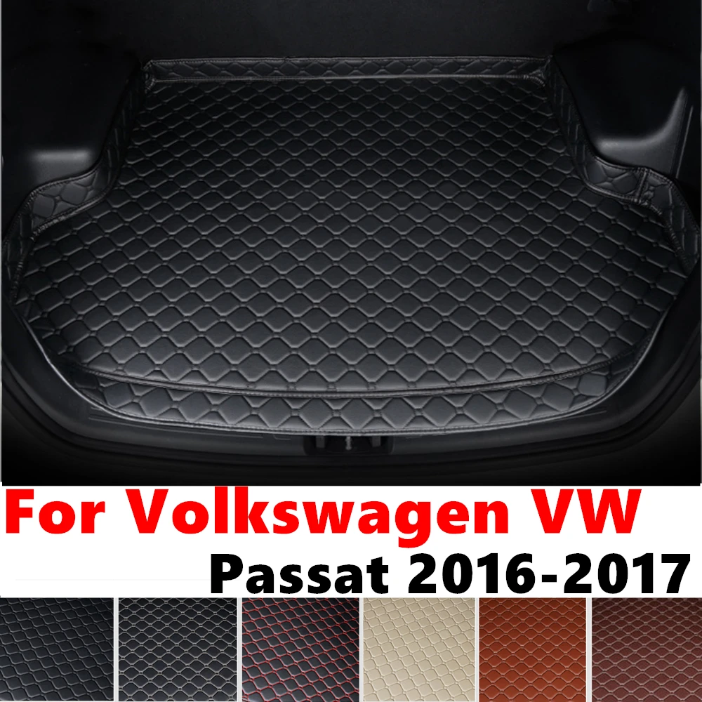 High Side Car trunk mat for Volkswagen VW Passat 2017 2016 Tail Boot Luggage Pad Rear Cargo Liner Cover Interior Accessories