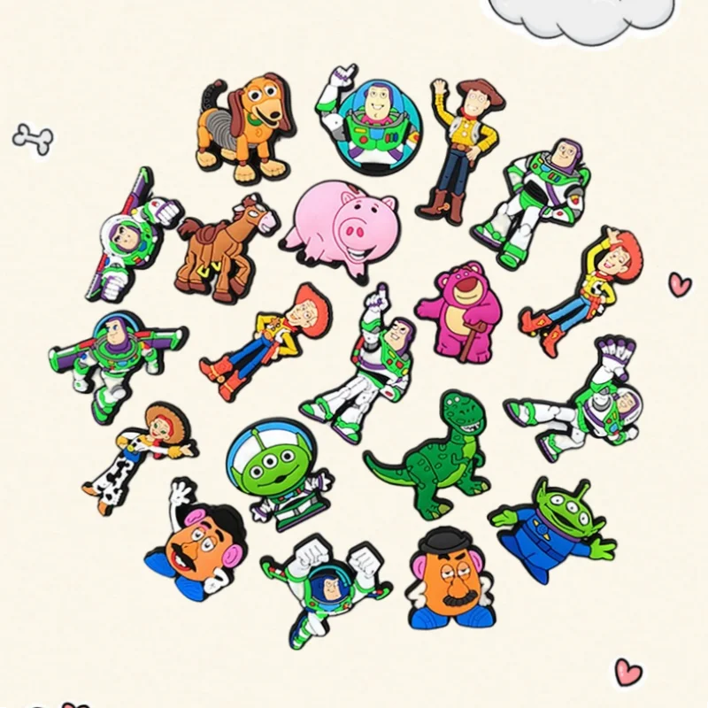 

20PCS Disney Toy Story Lightyear Shoe Buckles Cartoon Shoe Charms Summer Sandals & Clogs Decorations for Kids