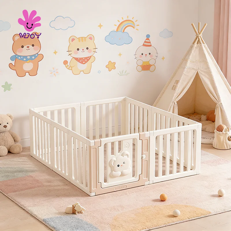 Secure Play Enclosure For Kids Portable Baby Playpen Indoor Play Yard-image