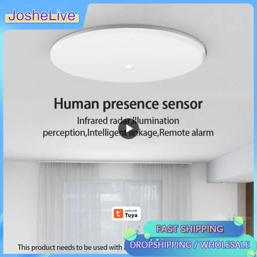 

Tuya Human mmWave Presence Sensor Detector Wifi Smart Life Motion Sensor With Luminance/Distance Detection Wireless