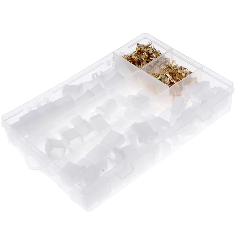 380pcs 2.8mm 2 3 4 6 Pin Wire Connector Terminal Auto Electrical Assorted kit Car Motorcycle