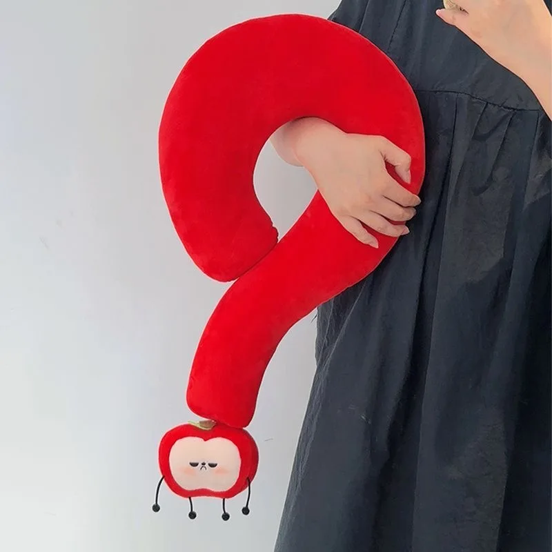 Love and Deep Space Surrounding Caleb Question Mark Neck Pillow Creative Nap Pillow Abstract Funny Doll Pillow Birthday Gift
