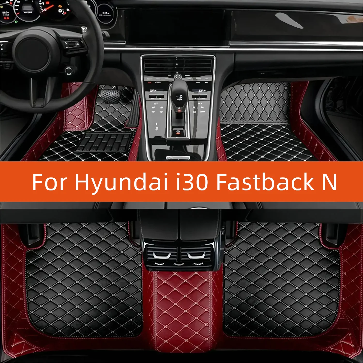 

Custom Leather Car Floor Mat For Hyundai i30 Fastback N 2021 2022 2023 2024 2025 2026 2027 Car Mat Interior Accessories