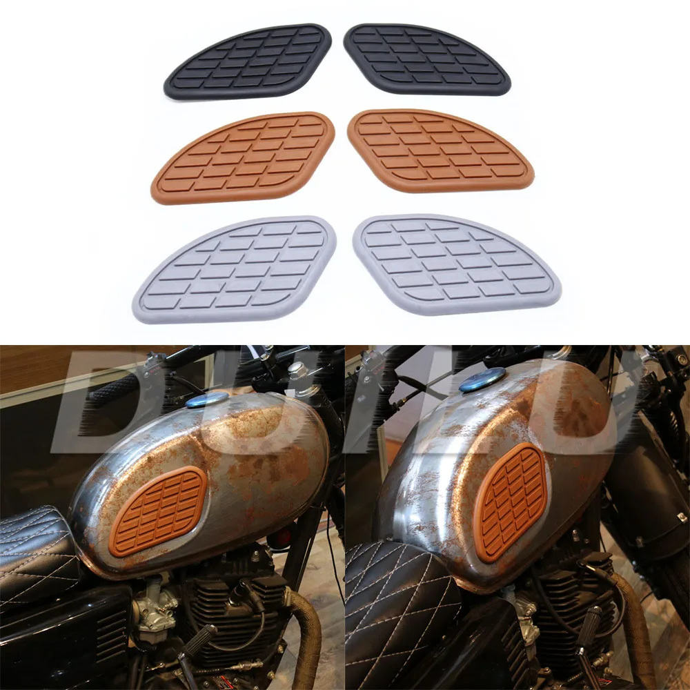 Protector de tanque de combustible de goma para motocicleta, pegatina para Aprilia Mondial HPS 125 300
