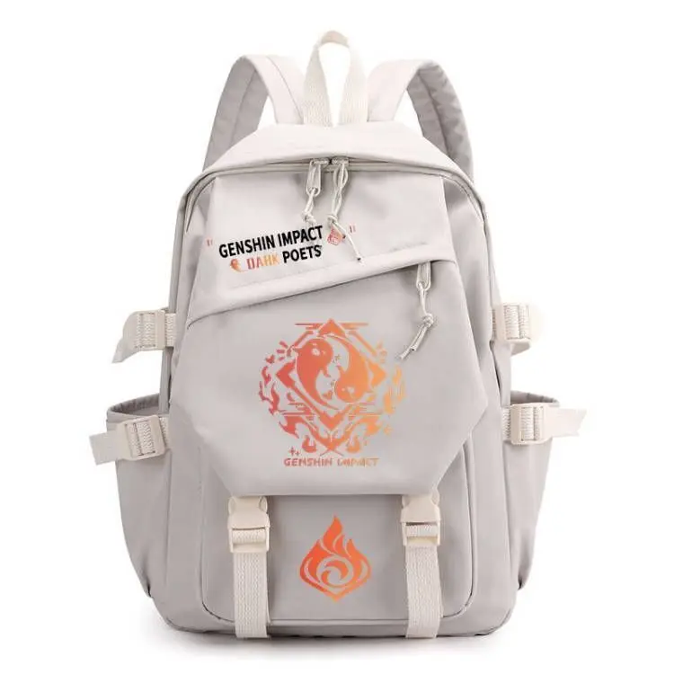 Genshin Impact Merchandise Zhongli Hu Tao Kaedehara Manyu Backpack For Primary And Secondary School Students Fashionable Anime A
