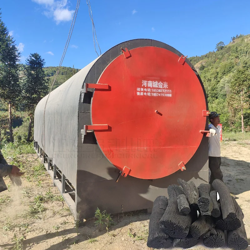 Lage prijs carbonisatieoven houtskool making machine