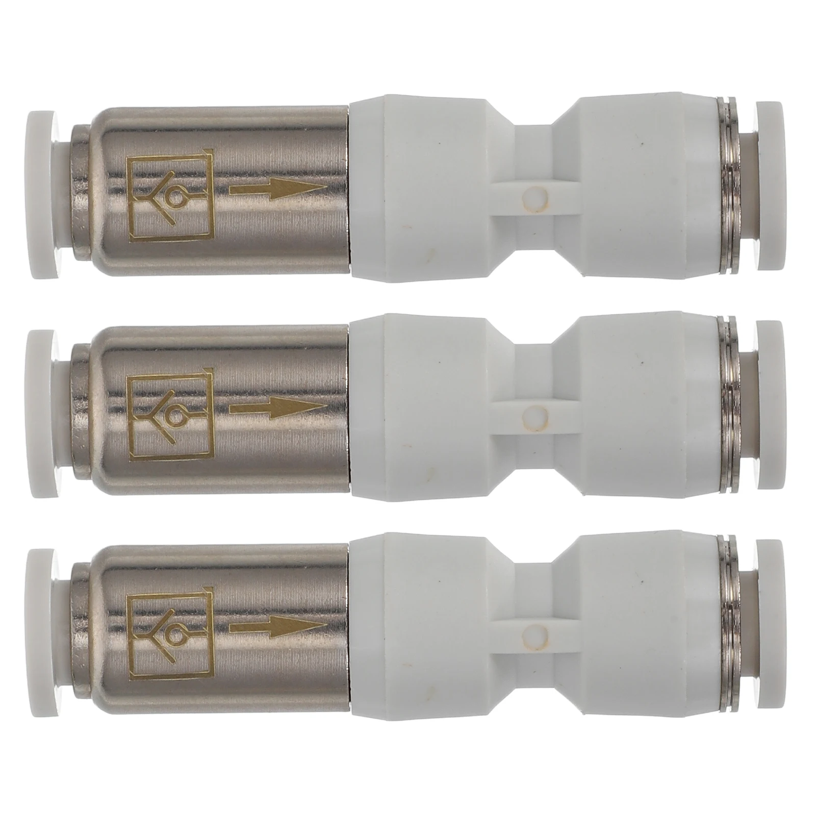 

3pcs Quick Connect Check Valve Push To Connect One Way Water Purifier Inline Fuel Tank Vent High Blow Nozzle