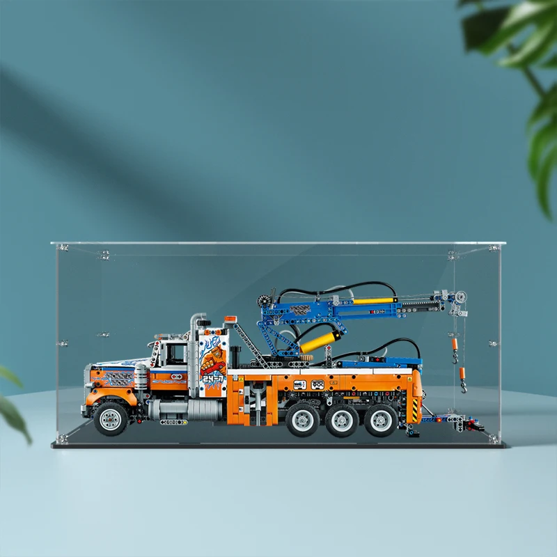 Acrylic Display Box for Lego 42128 Heavy-duty Tow Truck Dustproof Clear Display Case Model Storage box