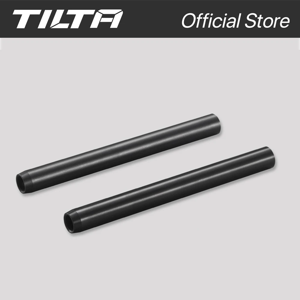 TILTA 2 stuks x R15-100-B 15 mm aluminium staven 100/150/200/300 mm voor Dslr camera rail staafsysteem Een paar zwart zilver