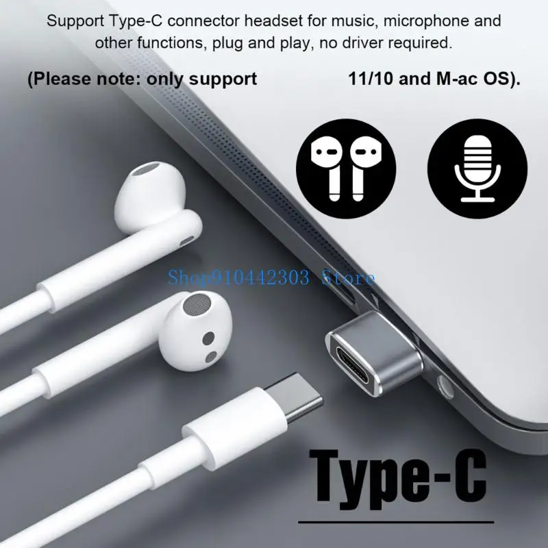 652F USB To Type C OTG Adapter  For Smartphones Tablets Laptops 480Mbps Data Transfer Support PD27W/66W QC100W Charging