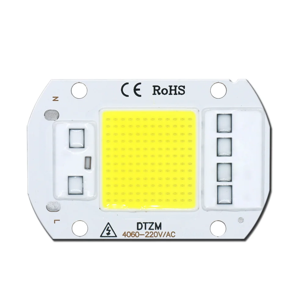 10PCS LED Chip Diode 220V LED Lamp 50W 30W 20W No Need Driver For Flood Light Spotlight LED Full Spectrum Plant growth Lamp chip