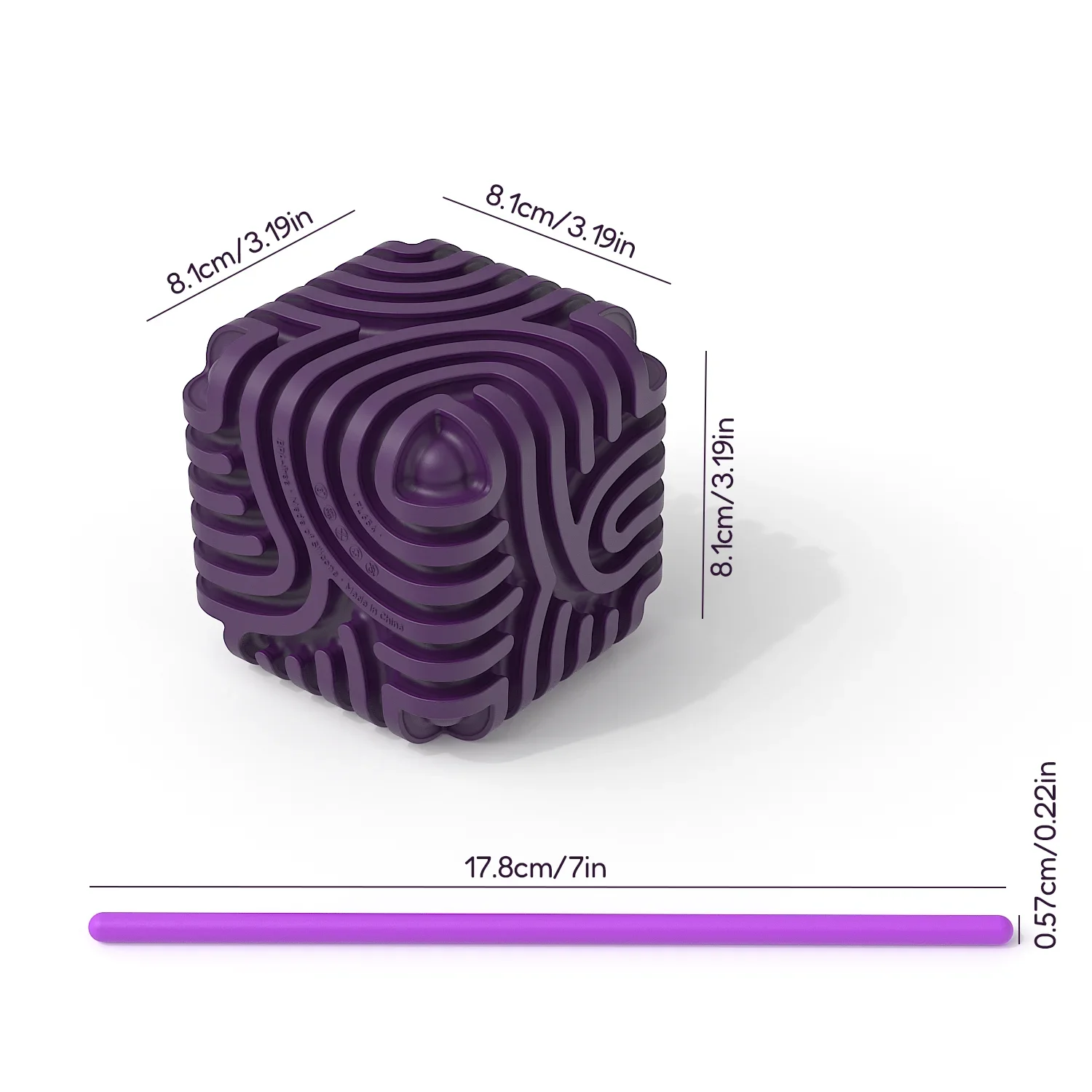 Labirinto sensoriale Cubo Attività sensoriale Scheda attività sensoriale in silicone Giocattoli educativi per bambini Cubo antistress per bambini