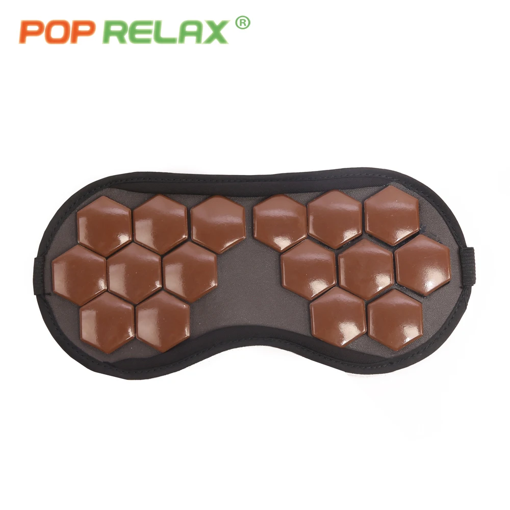 

Магнитная маска для глаз Hexagon Korea из нефрита, керамики и турмалина для глубокого сна, расслабления и снятия боли, с защитой для глаз