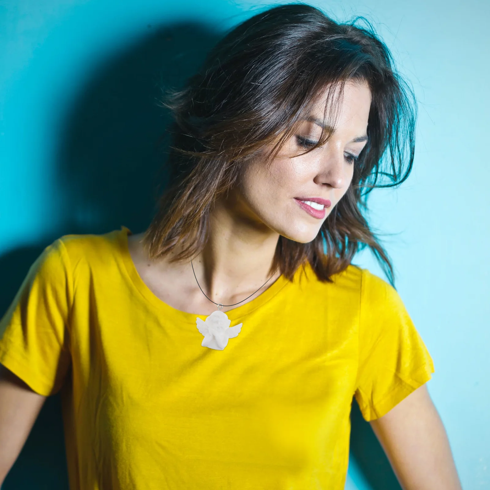 

30Pcs Baroque DIY Angel Shaped Pendants Jewelry Accessories Decorative Craft Supplies for Earrings Keychain DIY Pendants