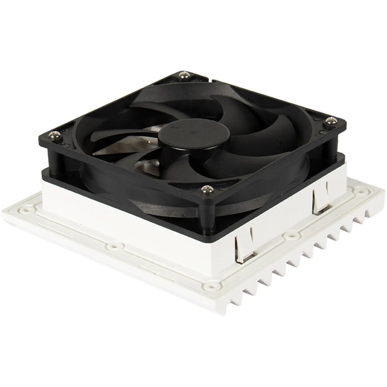 Motorhome Side Air Vent 12V Cooling Exhaust Fan Unidirectional Airflow Dust Cover White Plastic for Caravan
