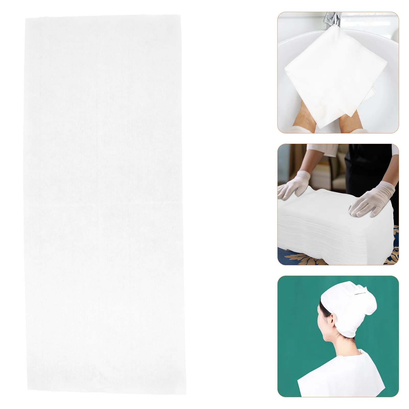 

100pcs Thickened 30X70Cm Disposable Hand For Bathroom Salon Spa Nonwoven Guest Towels For Bathroom Towels