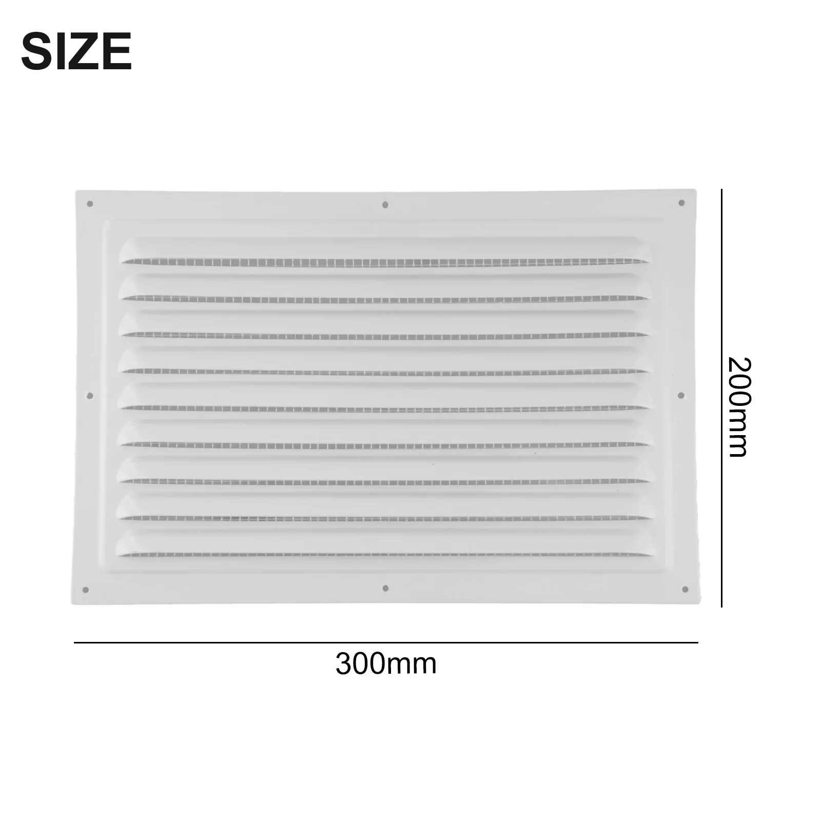 โลหะ Vent สแควร์ Soffit ระบายอากาศ Louver Grille พร้อมตาข่าย Vent 100x100 มม., 165x165 มม., 400X400 มม., 200X300 มม., 200X400 มม.