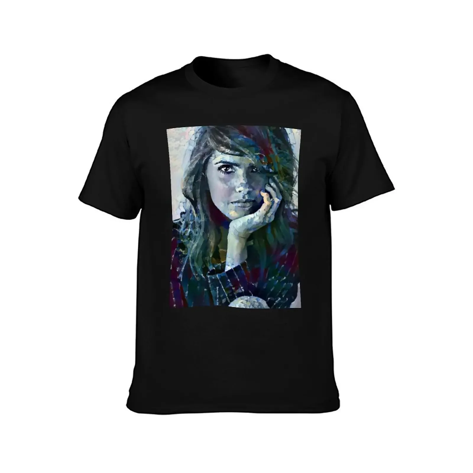 Shelley Hennig Portrait T-Shirt anime t shirts graphics Clothing clothes for men