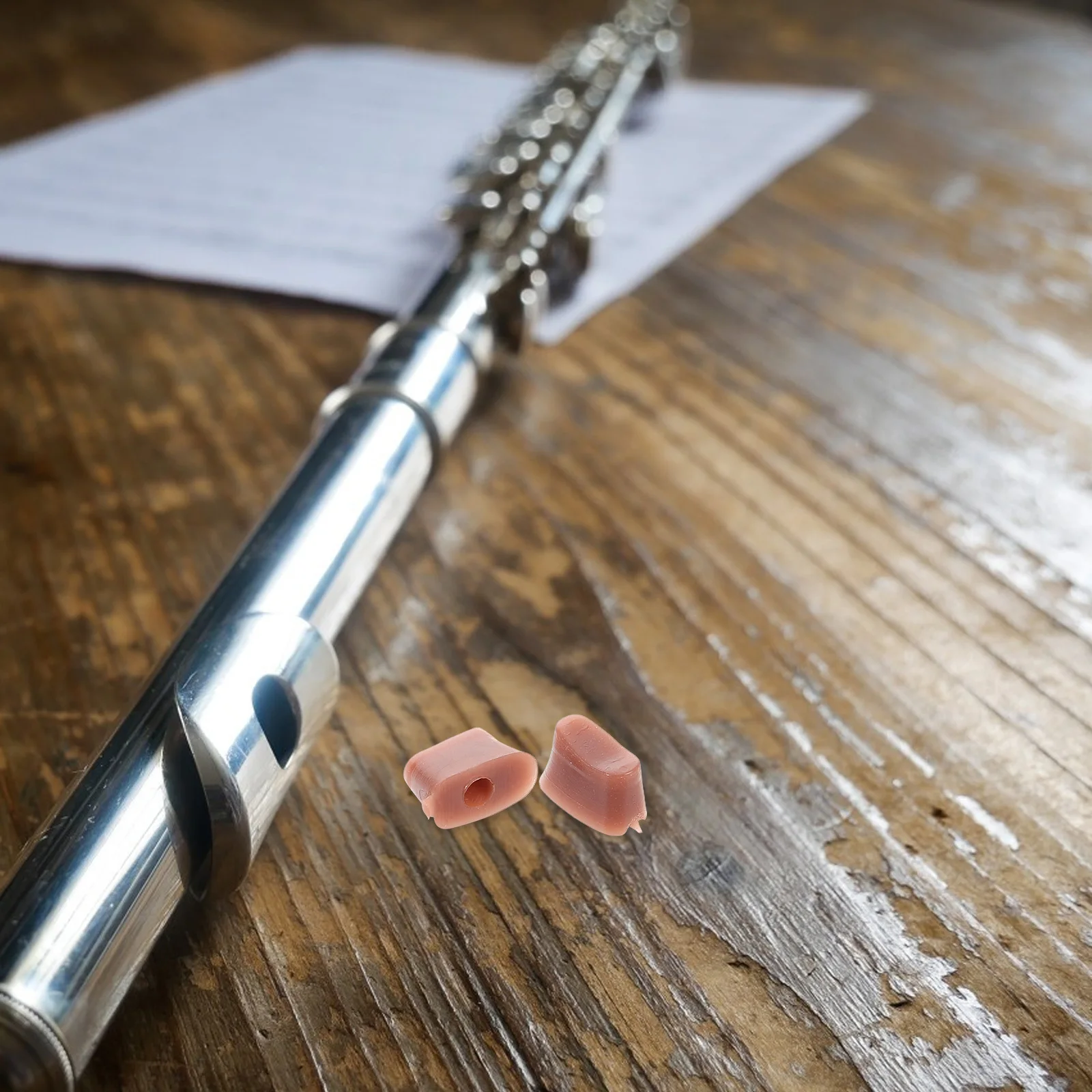 

5Pcs Flute Tail Hole Plugs Rubber Replacement Kit Noise Muting Practice Accessories Open Hole Flutes Repair Parts