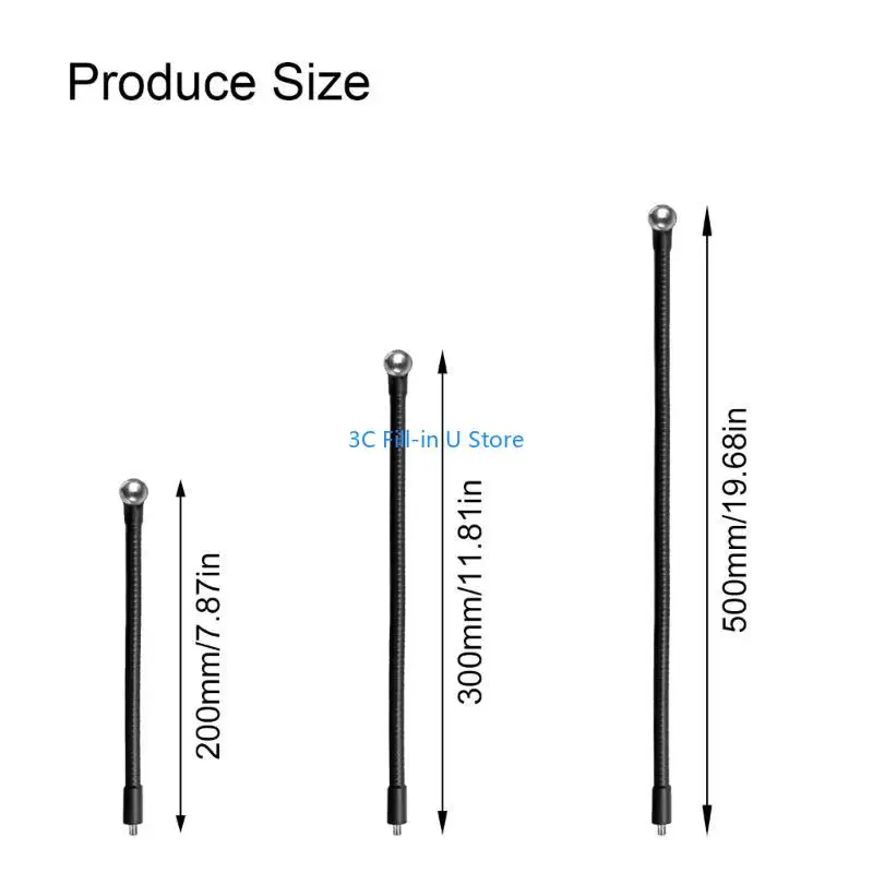 G8TA Easy Positioning Professional Adjustable Hose with 1/4in Thread 17.4mm Ball Head