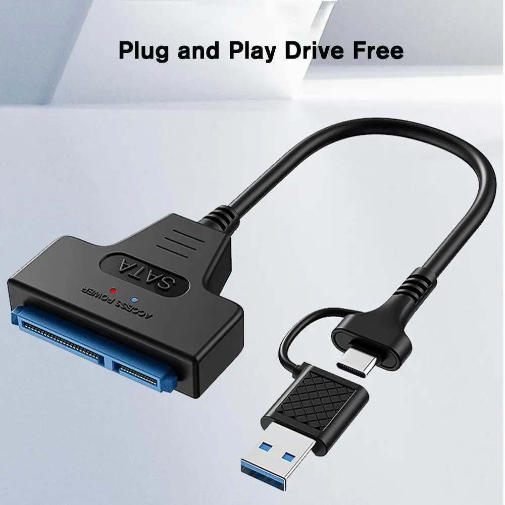 

SATA To USB 3.0 / 3.1 Cable Up To 6 Gbps For 2.5 Inch External HDD SSD Hard Drive SATA 3 22 Pin Adapter USB 3.0 To Sata III Cord