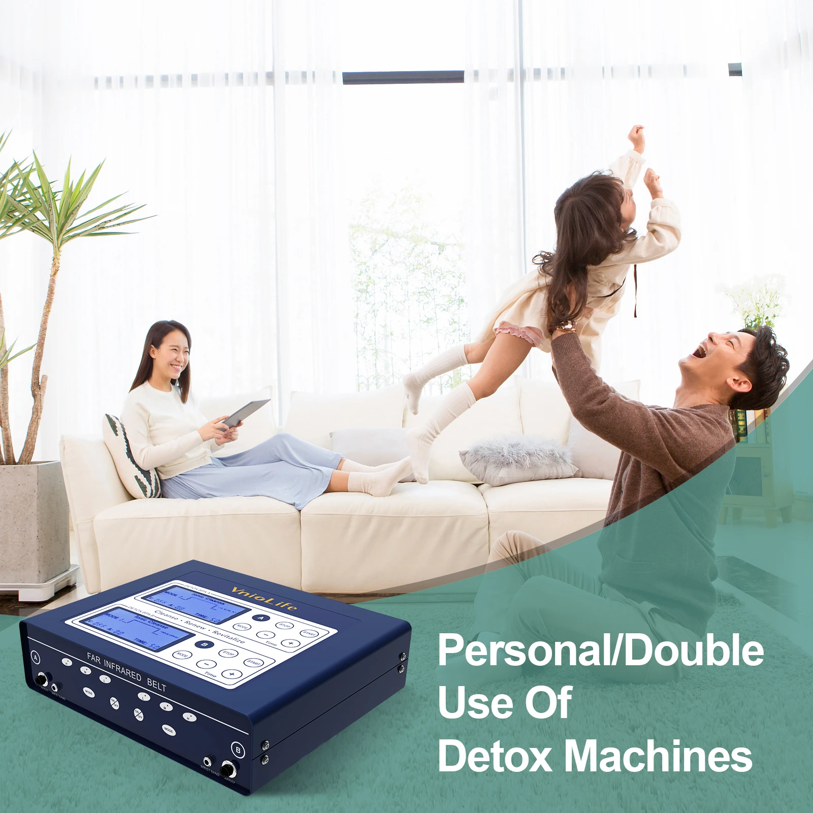CE Certificate New Body Toxin Removal Ionic Foot Bath Machine Feet Spa Detox Machine HK-809 Blue Color
