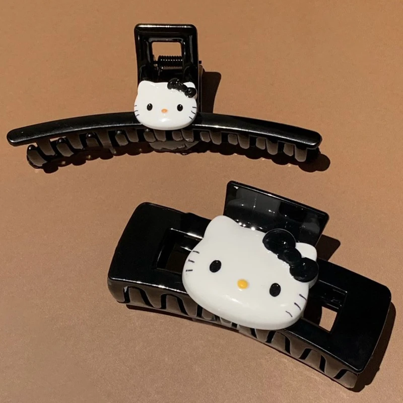 1 шт., милый зажим для волос Hello Kitty Y2K, зажим для волос в виде мультяшного героя, зажимы для акулы, милый головной убор для девочек, аксессуары для волос, подарки