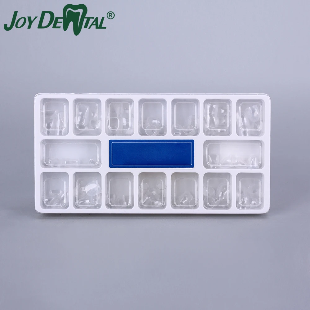 

JOY DENTAL Anterior Transparent Crowns Dental Temporary Adult Braces 64 Pcs/Box