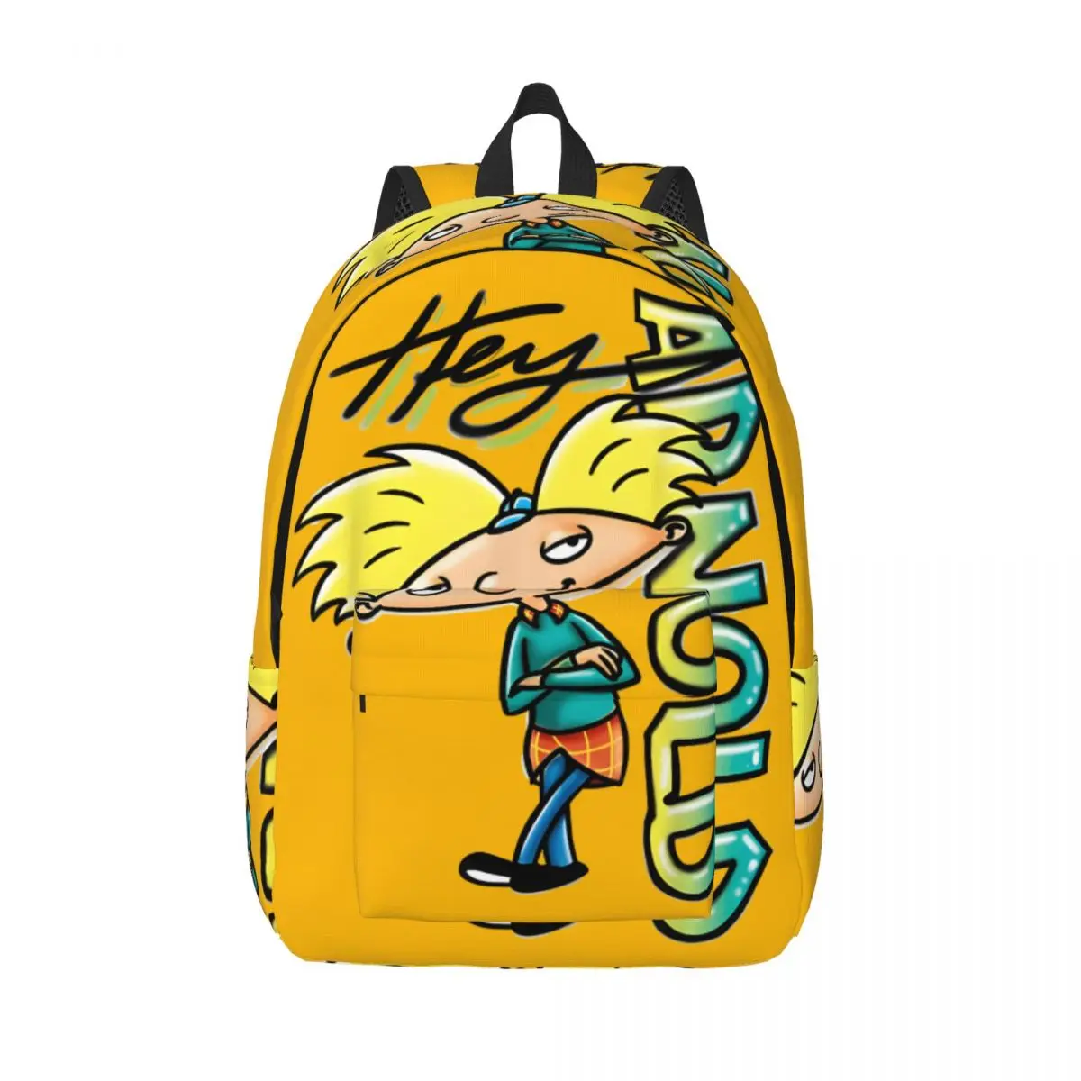 

Birthday Gift Hey Arnold Character Grafitti Sturdy Shoulder Kindergarten Bag Hey Arnold Versatile Office Staff Bookbag Hiking