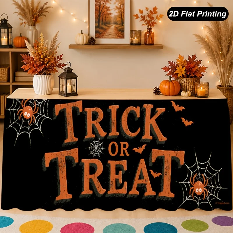One autumn tablecloth, a gift or promotional table skirt.