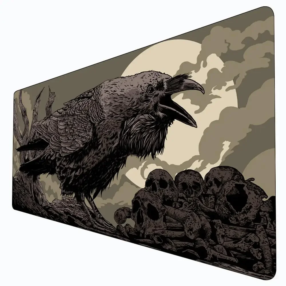 Modello di corvo in stile gotico MTG Playmat Magic Card Battle Mat Antiscivolo Durevole 35X60CM Commander playmat tapete magic mtg Tappetino da scrivania