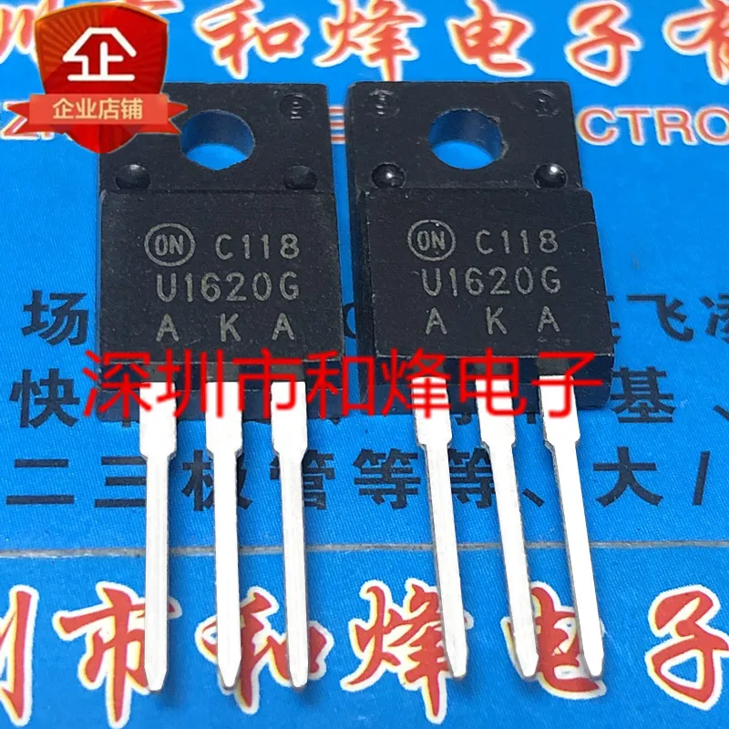 5PCS-10PCS U1620G MURF1620CTG  TO-220F 200V 16A  Transistor ON STOCK