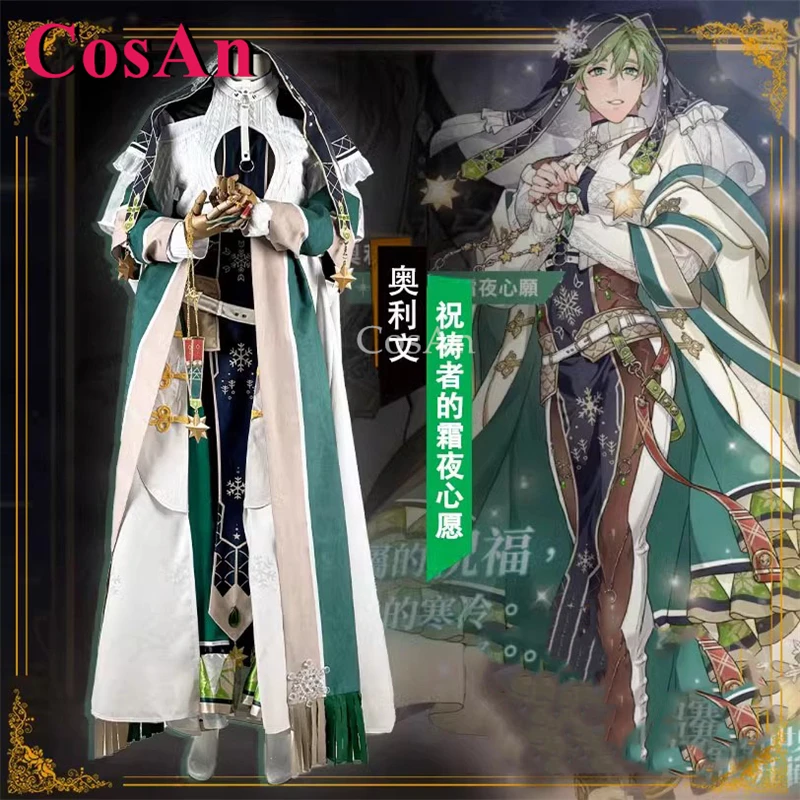 

CosAn Game Nu: Carnival Olivine Cosplay Costumes Holly Night SSR Handsome Uniform Halloween Party Role Play Clothing S-XXL New