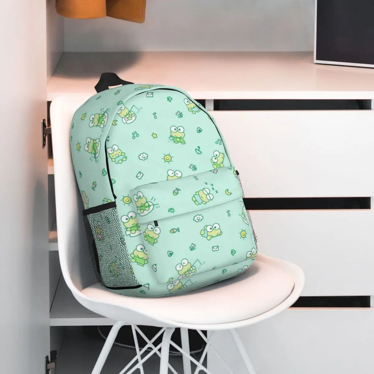 Keroppi New Fashion High Capacity Waterproof College Backpack Trendy Laptop Travel Book Bag 15inch