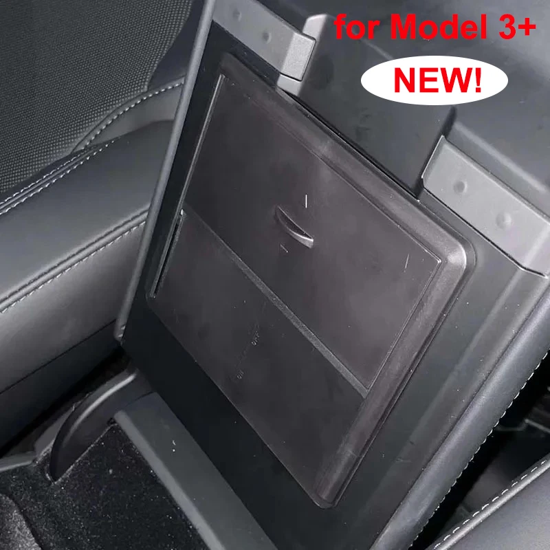 Armrest Hidden Storage Box For Tesla Model 3 Highland Center Console Organizer Holder Box Newest Model 3+ 2024 Car Accessories