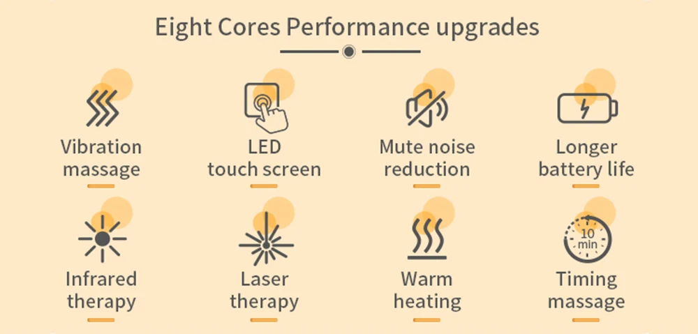 Multifunctional Smart Cordless Knee Massager Vibration Knee Relaxing Massage Machine Joint Knee Device Gifts for Friends