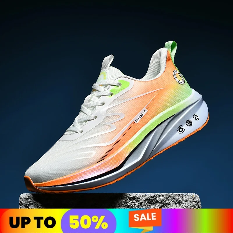 

NEW Size 48 Sports Running Shoes Men Marathon Breathable Lightweight Comfortable Women's Athletic Fitness Sneakers Air Cushion